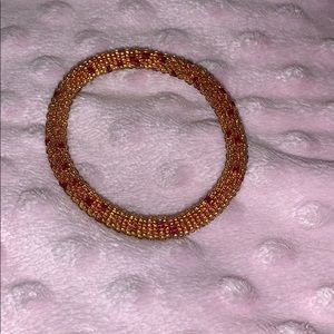 Roll on beaded bracelet